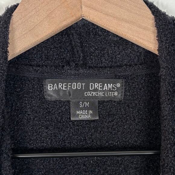 Barefoot Dreams Black Cozychic Lite Knit Cardigan Size S/M - Picture 4 of 5